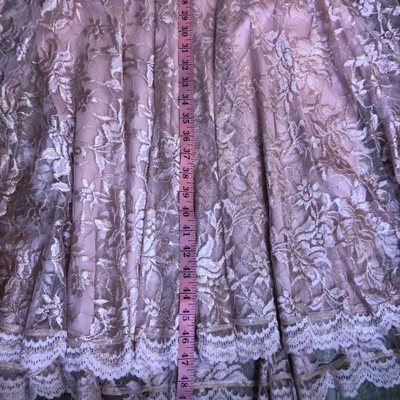 Vintage Pat Richards Lace Size 12 Two-Piece Dress Set - Picture 7 of 8